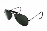 Ray Ban Caçador RB3030 Preto com Verde G-15