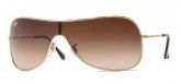 Ray Ban Máscara RB3211 Dourado Lente Marrom Degrade