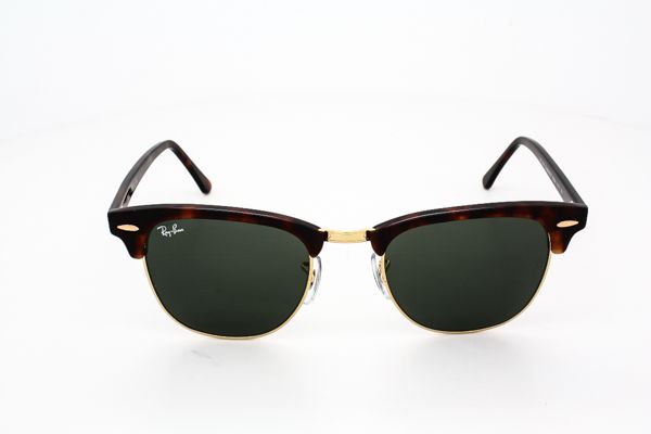 Ray Ban Clubmaster RB3016 Tortoise e Dourado Lentes Verdes G