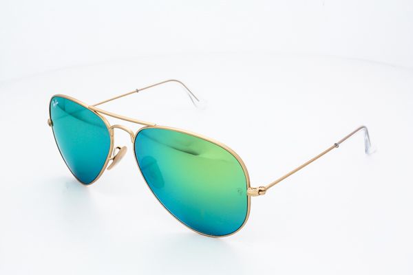 Ray Ban Aviador RB3025 /26 Dourado Lente Espelhada Verde