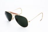 Ray Ban Caçador RB3030 Dourado com Verde G-15