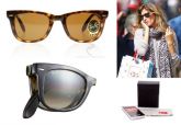 Ray Ban RB4105 Wayfarer Folding Tortoise Lente Marrom