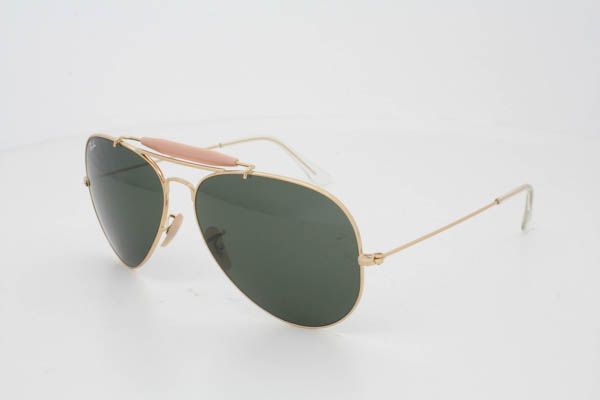 Ray Ban Caçador RB3029 Dourado com Verde G-15